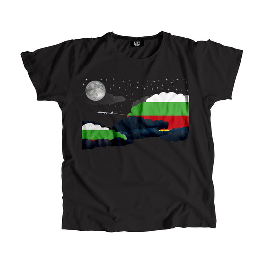 Bulgaria Flags Night Clouds Unisex T-Shirt