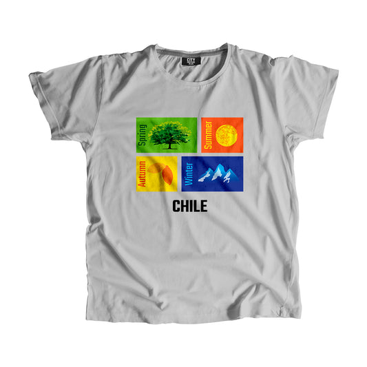 CHILE Seasons Unisex T-Shirt (Melange Grey)