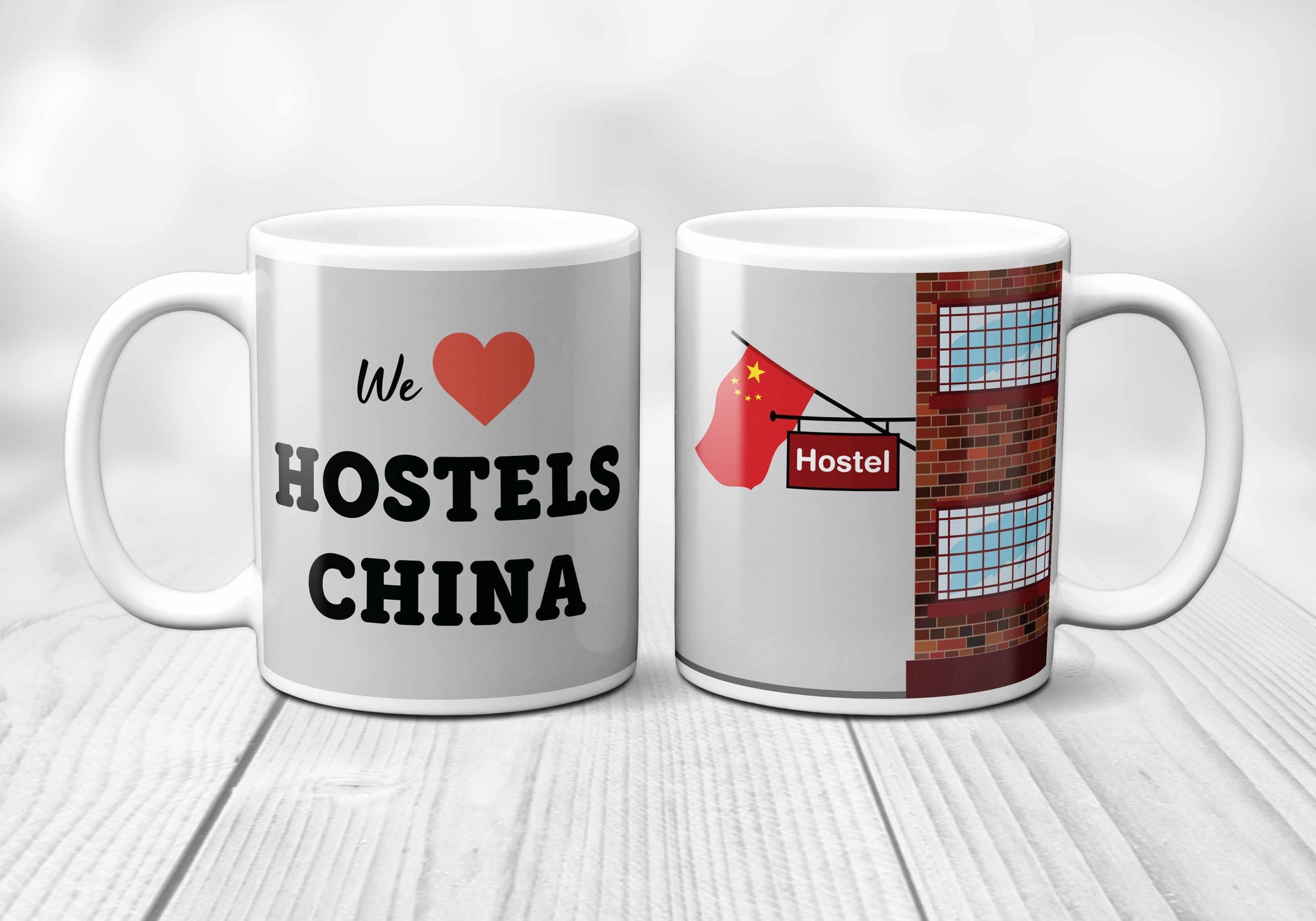 We Love CHINA Hostels Mug
