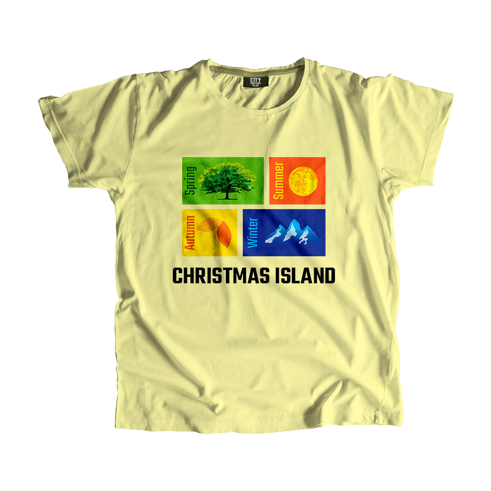 CHRISTMAS ISLAND Seasons Unisex T-Shirt (Butter Yellow)