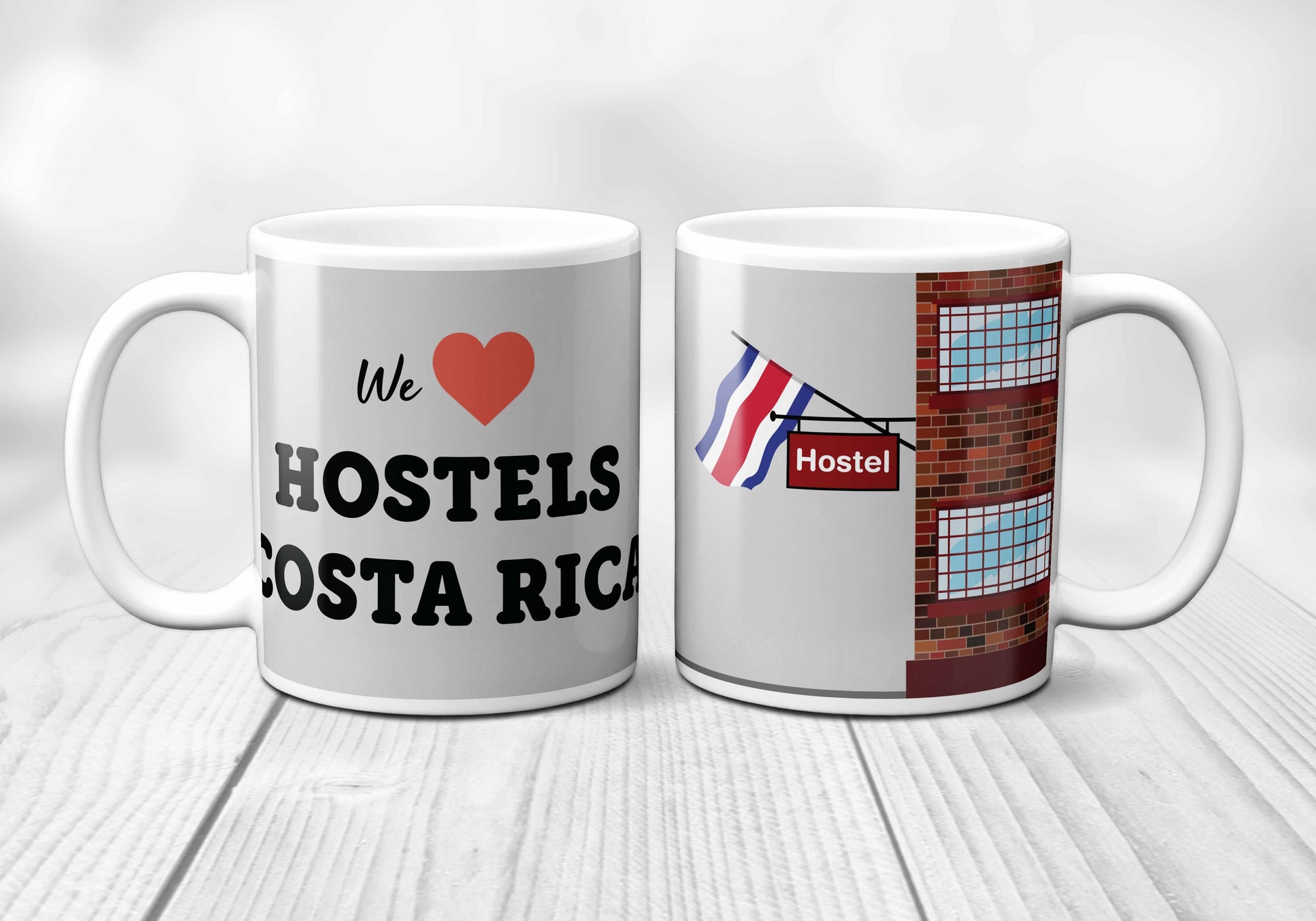We Love COSTA RICA Hostels Mug