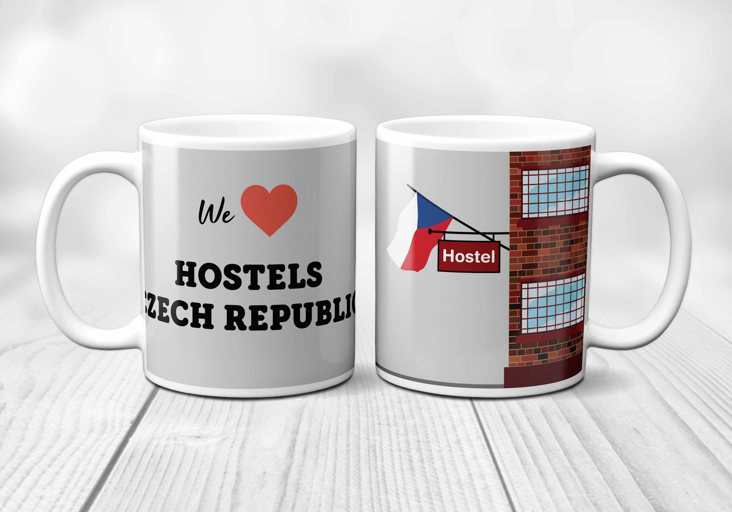 We Love CZECH REPUBLIC Hostels Mug