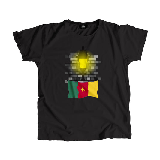 Cameroon Flag Street Lamp Bricks Unisex T-Shirt