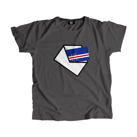 Cape Verde Flag Mail Men Women Unisex T-Shirt