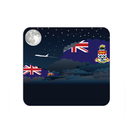 Cayman Islands Flag Night Clouds Mouse pad 