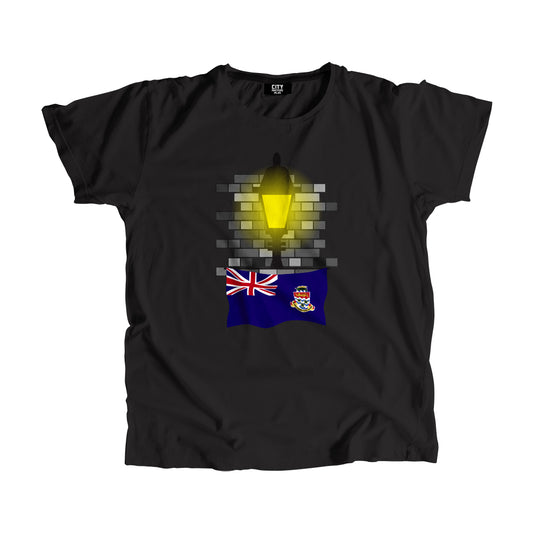 Cayman Islands Flag Street Lamp Bricks Unisex T-Shirt