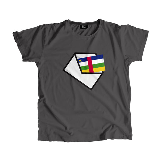 Central African Republic Flag Mail Men Women Unisex T-Shirt