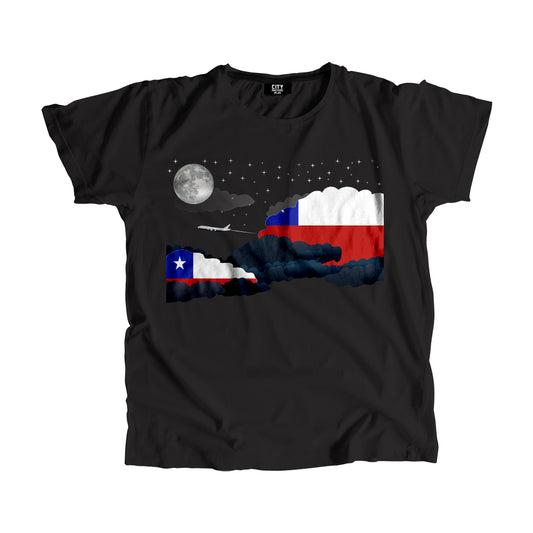 Chile Flags Night Clouds Unisex T-Shirt