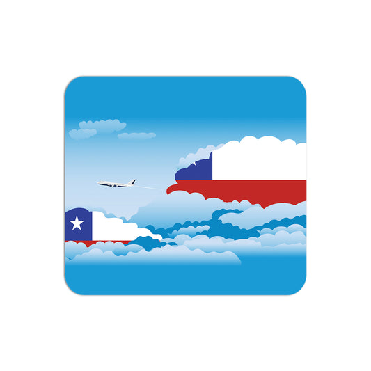 Chile Flag Day Clouds Mouse pad 