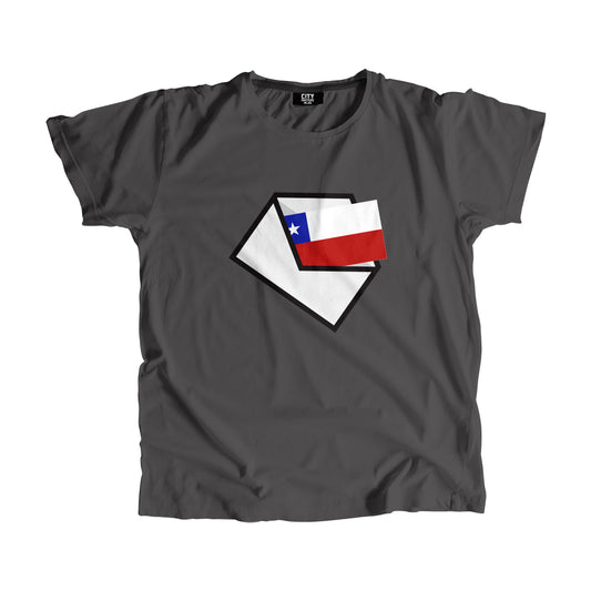 Chile Flag Mail Men Women Unisex T-Shirt