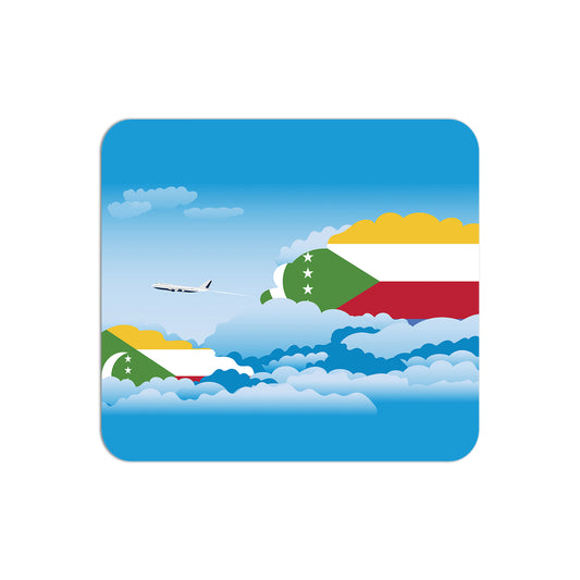 Comoros Flag Day Clouds Mouse pad 