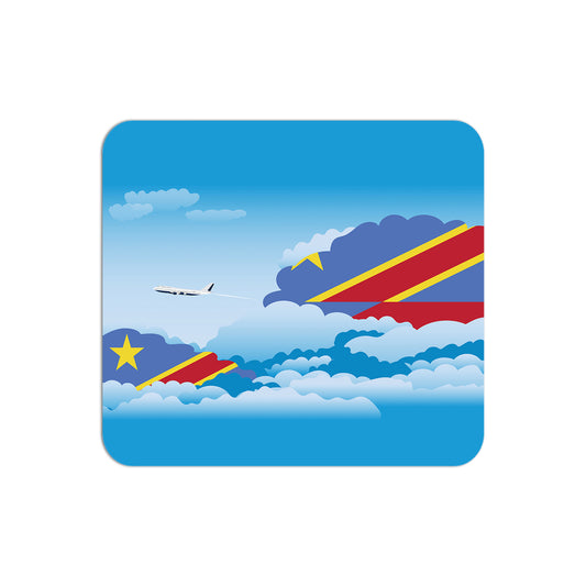 Congo Democratic Republic of the Flag Day Clouds Mouse pad 