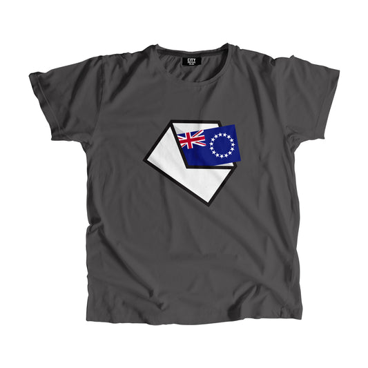 Cook Islands Flag Mail Men Women Unisex T-Shirt