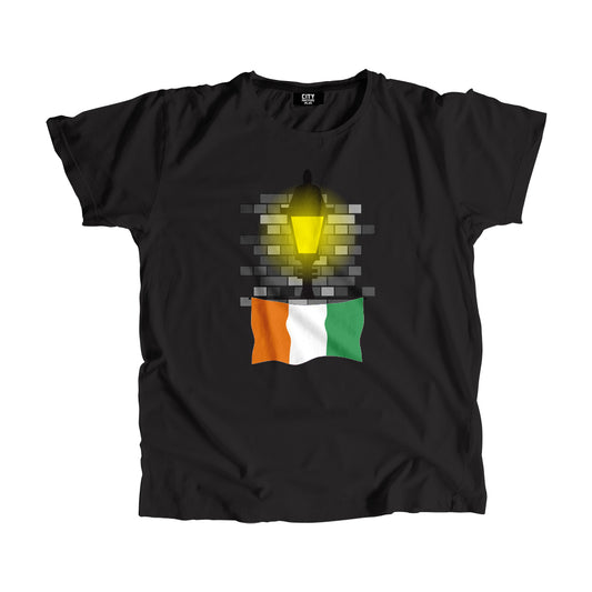 Cote DIvoire Flag Street Lamp Bricks Unisex T-Shirt