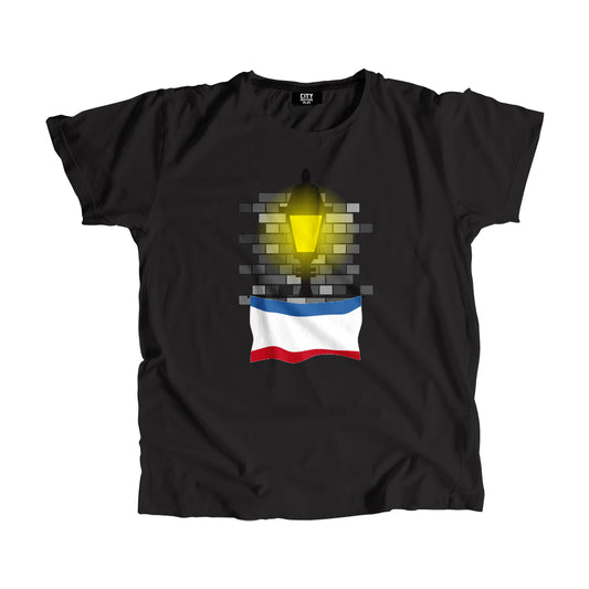 Crimea Flag Street Lamp Bricks Unisex T-Shirt