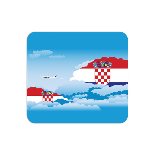 Croatia Flag Day Clouds Mouse pad 