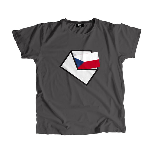 Czech Republic Flag Mail Men Women Unisex T-Shirt