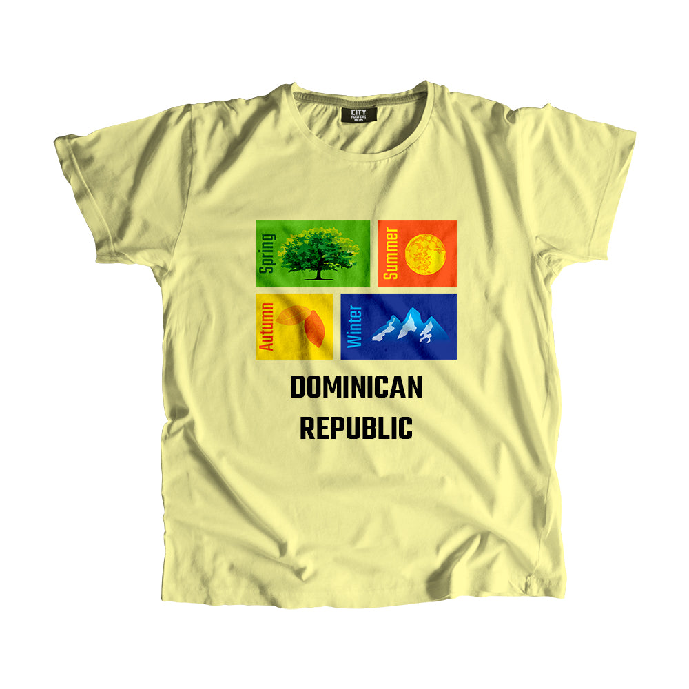 DOMINICAN REPUBLIC Seasons Unisex T-Shirt (Butter Yellow)