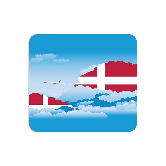 Denmark Flag Day Clouds Mouse pad 