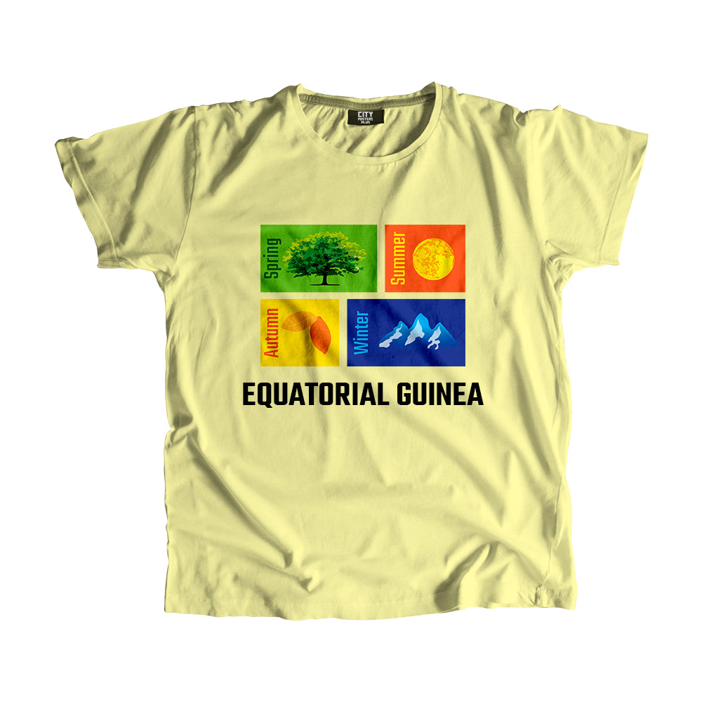 EQUATORIAL GUINEA Seasons Unisex T-Shirt (Butter Yellow)