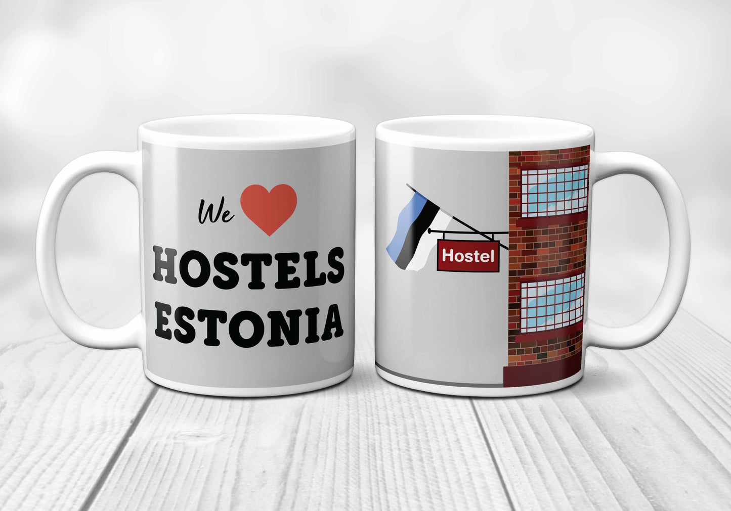 We Love ESTONIA Hostels Mug