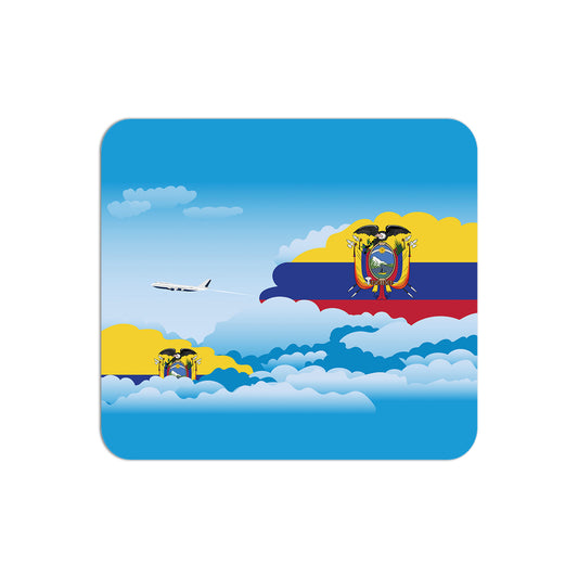 Ecuador Flag Day Clouds Mouse pad 