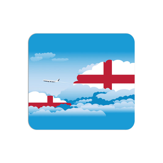 England Flag Day Clouds Mouse pad 