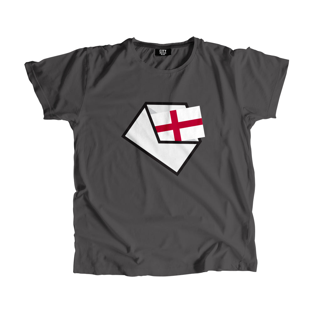 England Flag Mail Men Women Unisex T-Shirt