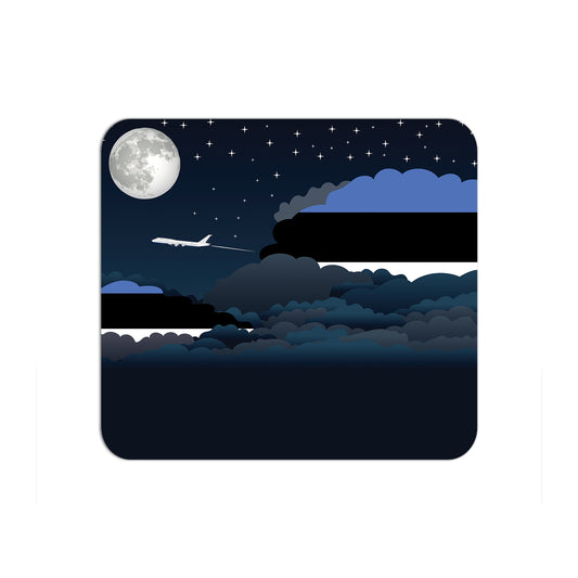 Estonia Flag Night Clouds Mouse pad 