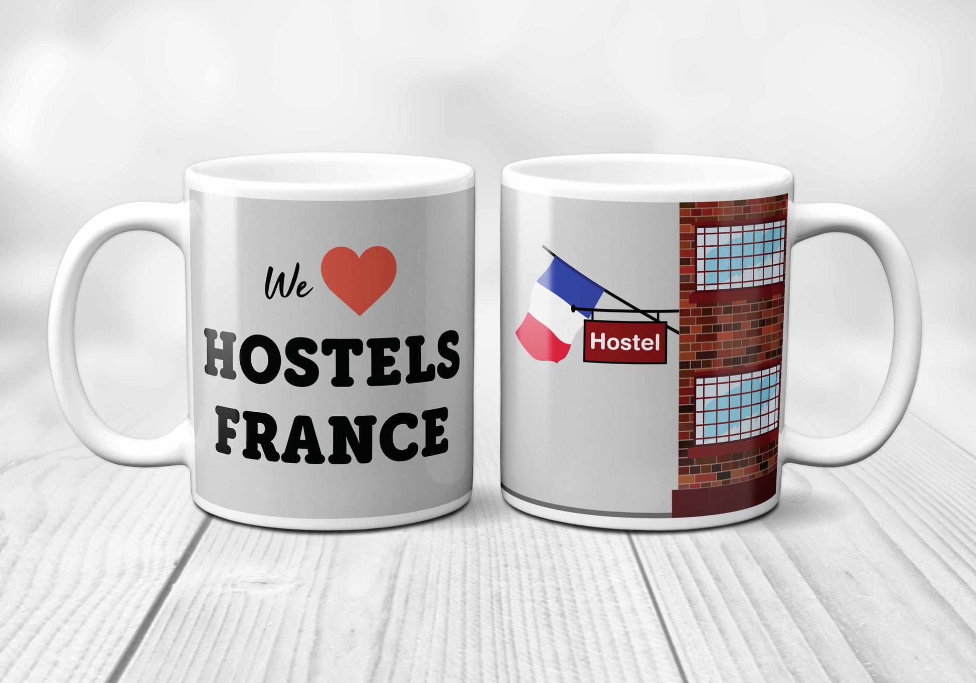 We Love FRANCE Hostels Mug