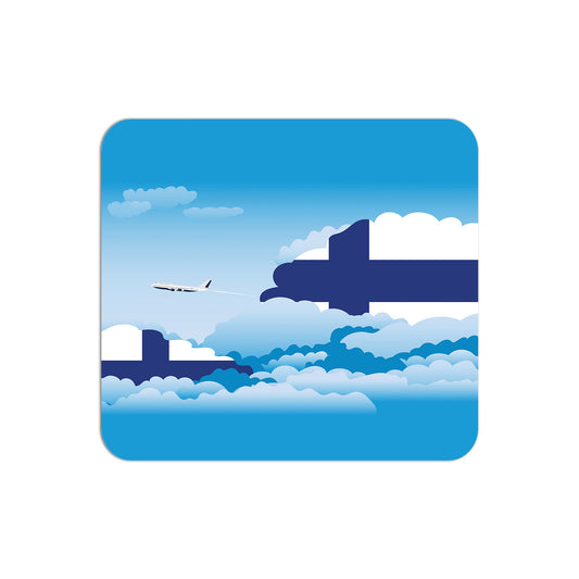 Finland Flag Day Clouds Mouse pad 