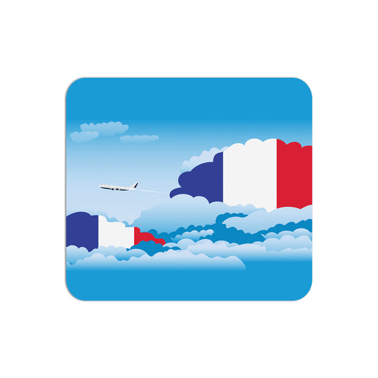 France Flag Day Clouds Mouse pad 