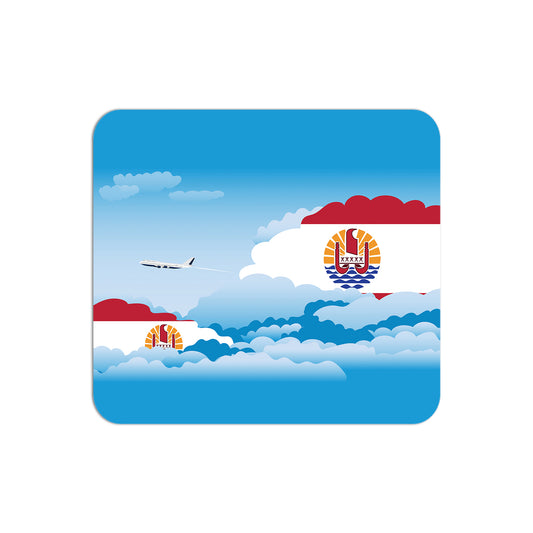 French Polynesia Flag Day Clouds Mouse pad 