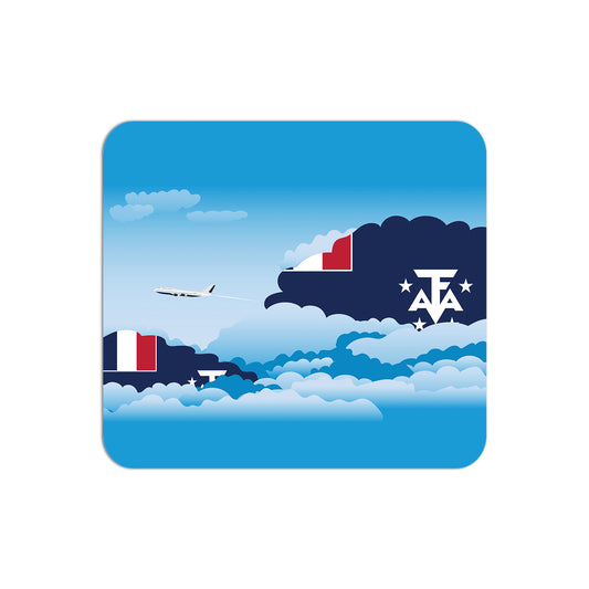 French Southern and Antarctic Lands Flag Day Clouds Mouse pad 