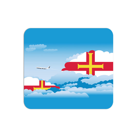 Guernsey Flag Day Clouds Mouse pad 