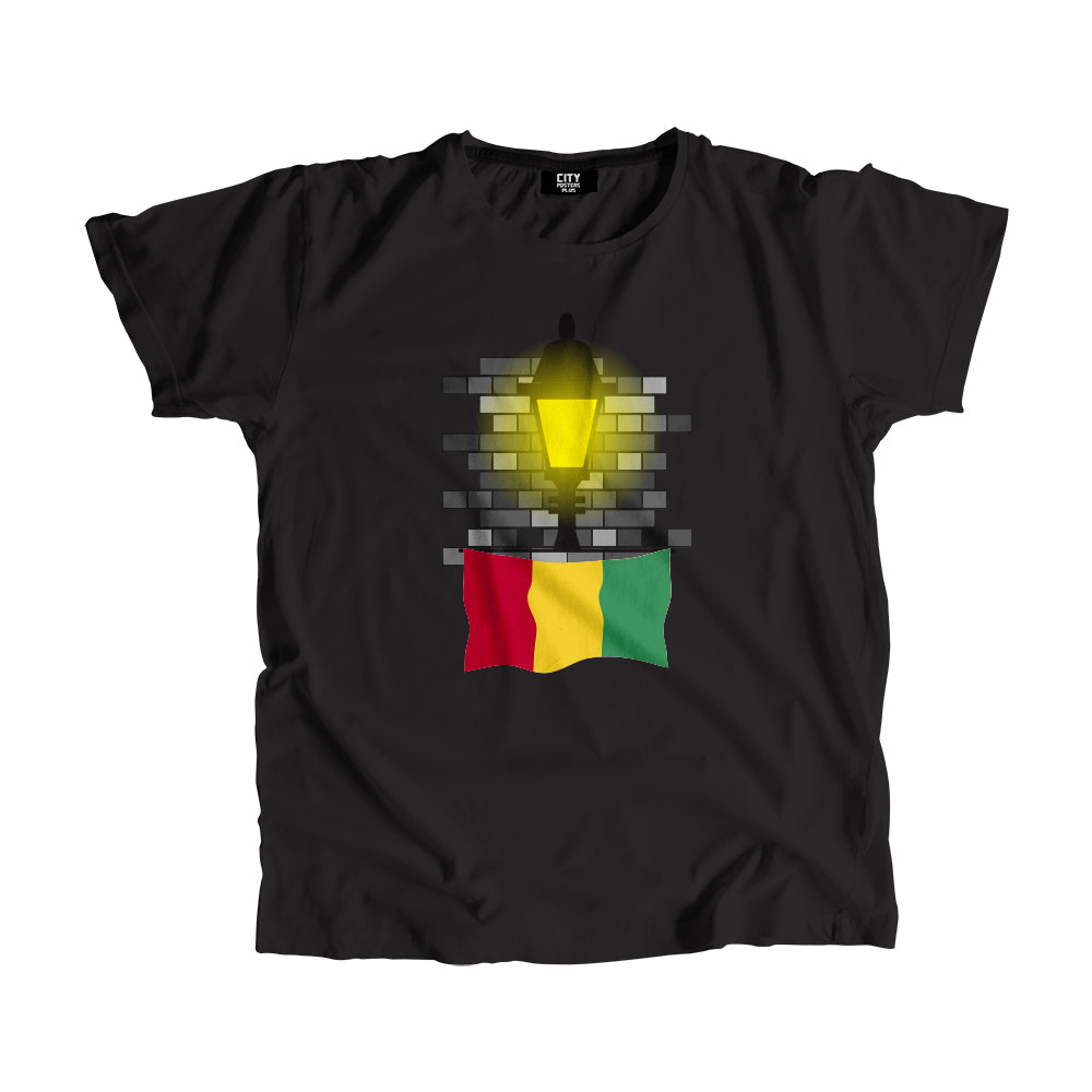 Guinea Flag Street Lamp Bricks Unisex T-Shirt