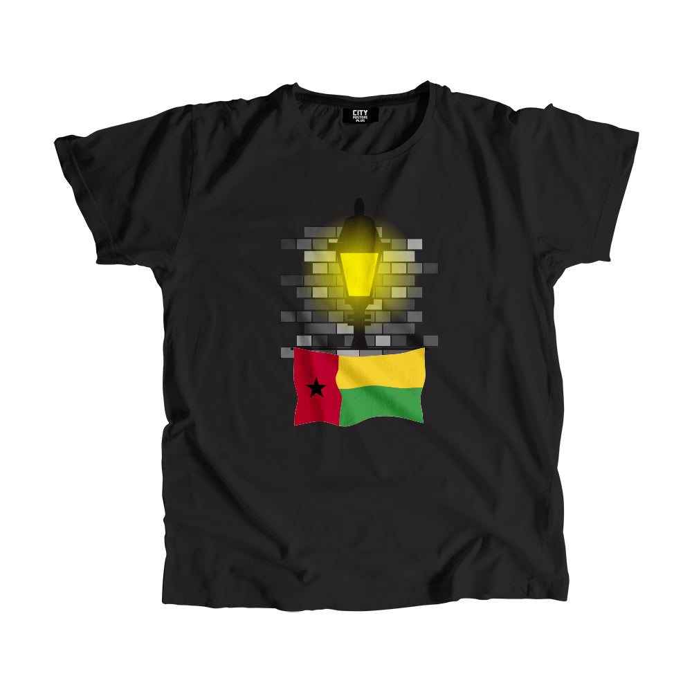 Guinea Bissau Flag Street Lamp Bricks Unisex T-Shirt