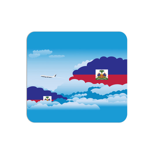 Haiti Flag Day Clouds Mouse pad 