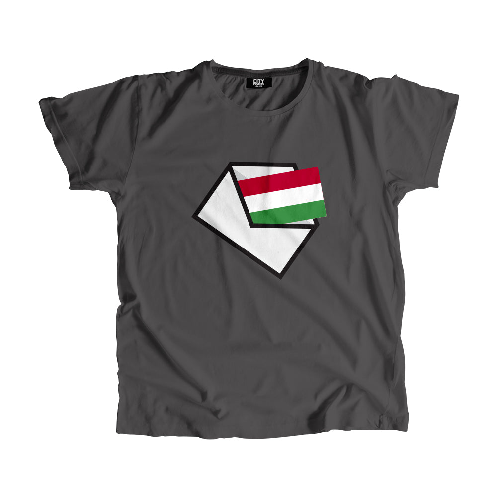 Hungary Flag Mail Men Women Unisex T-Shirt