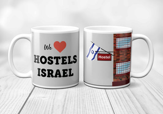 We Love ISRAEL Hostels Mug