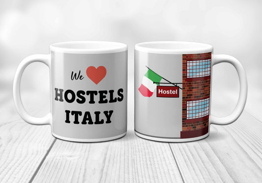 We Love ITALY Hostels Mug