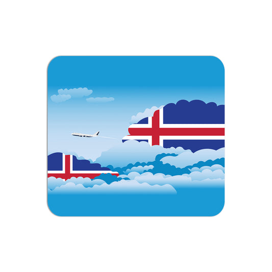 Iceland Flag Day Clouds Mouse pad 