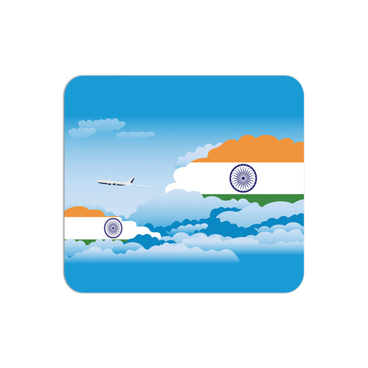 India Flag Day Clouds Mouse pad 