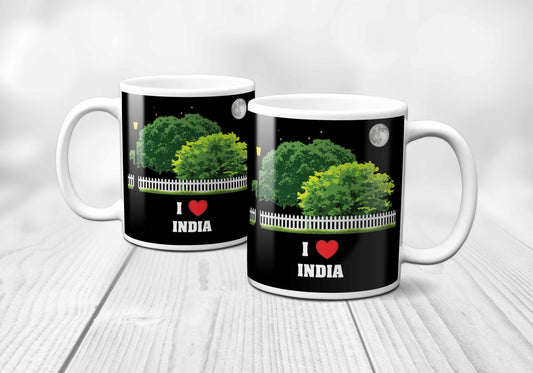 I Love India White Mug