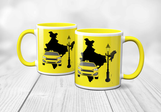 India Taxi Yellow Mug