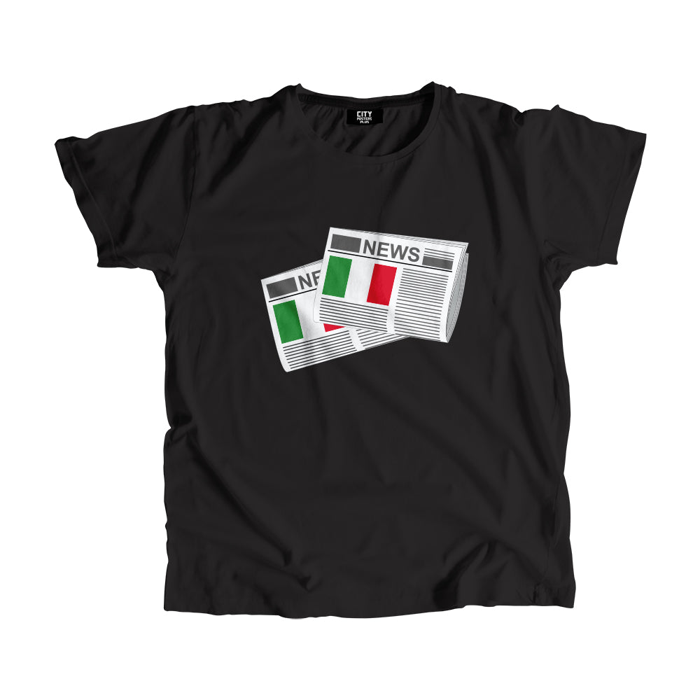 Italy Newspapers Unisex T-Shirt 