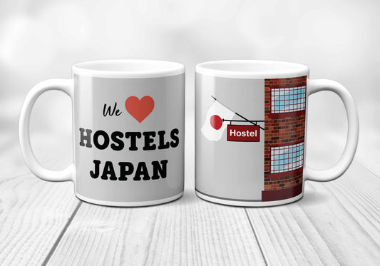 We Love JAPAN Hostels Mug