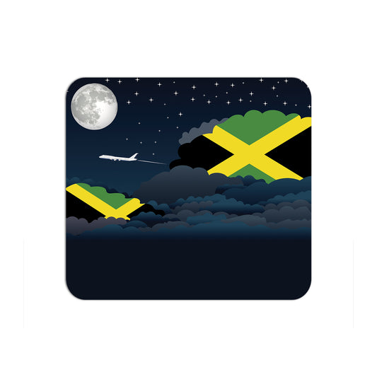 Jamaica Flag Night Clouds Mouse pad 