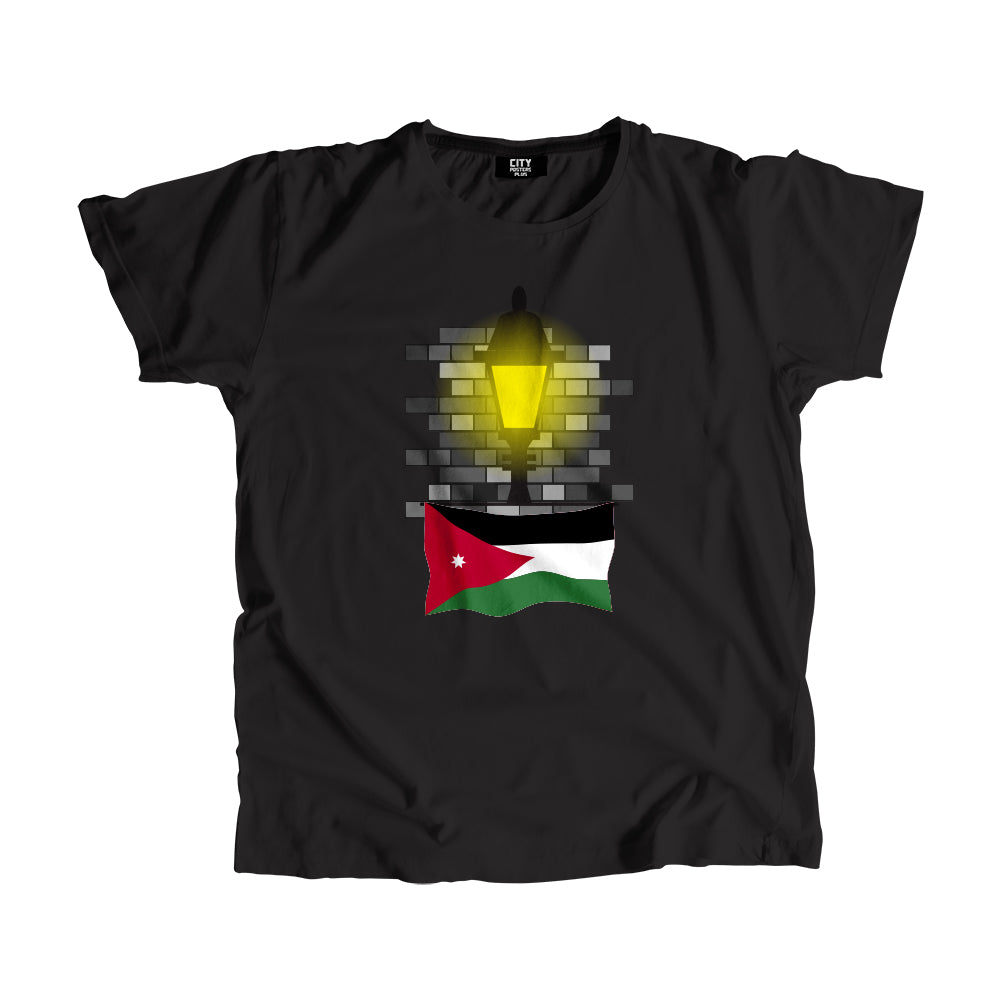 Jordan Flag Street Lamp Bricks Unisex T-Shirt