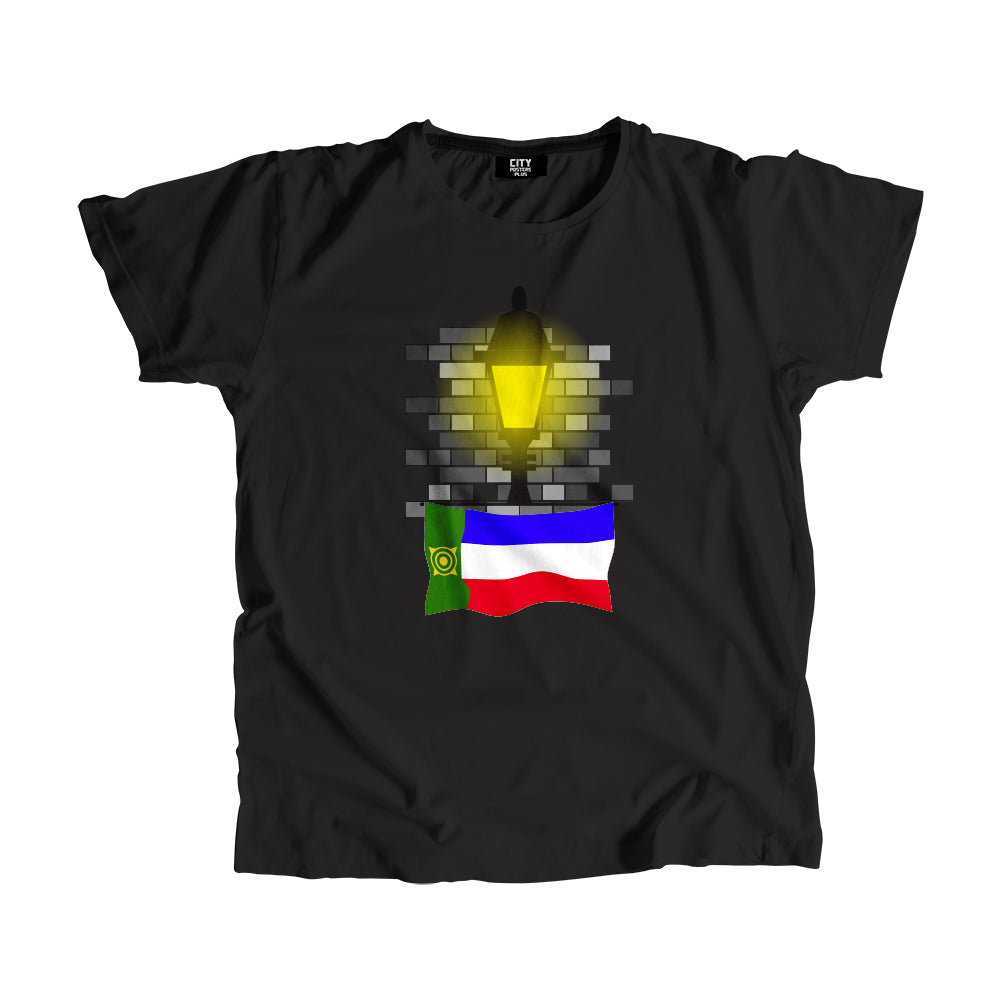 Khakassia Flag Street Lamp Bricks Unisex T-Shirt